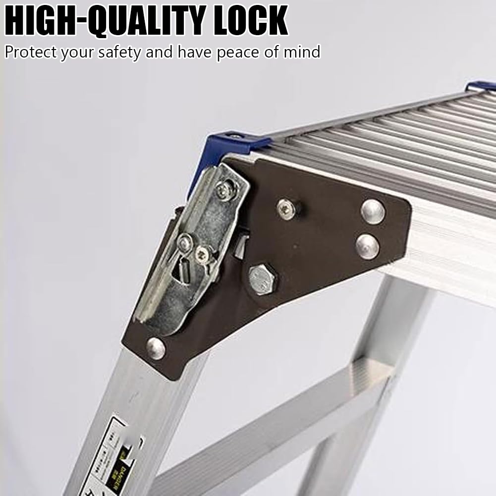 Heavy-Du - Scaletta pieghevole in alluminio leggero, sgabello regolabile per pittura, cartongesso e costruzione, banco da lavoro industriale portatile da 76 cm