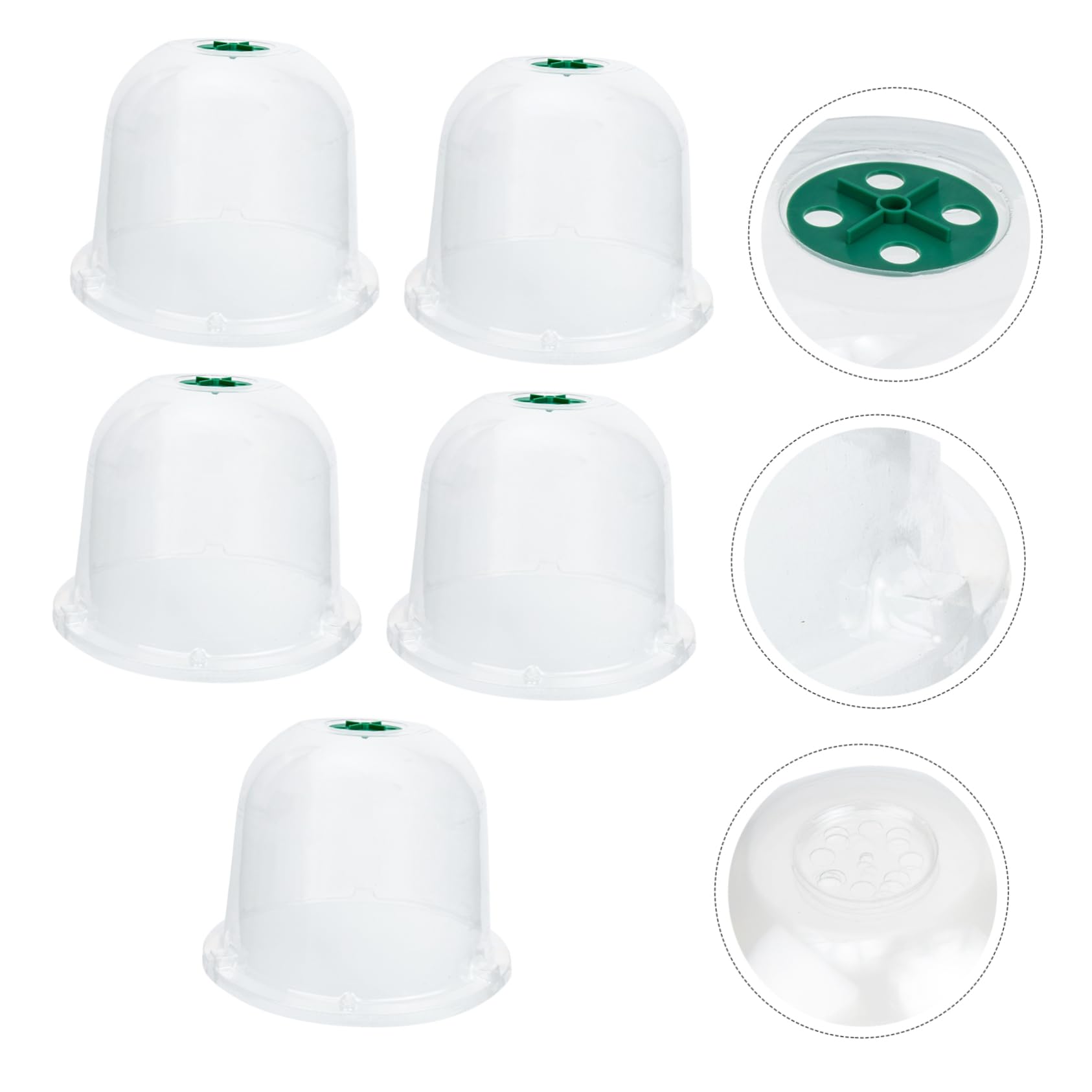 Hemobllo 5 Pièces Cloches de Jardin Réutilisables pour Protection Plantes de Couvertures pour Fleurs Plantes Pot Transparent pour Saine