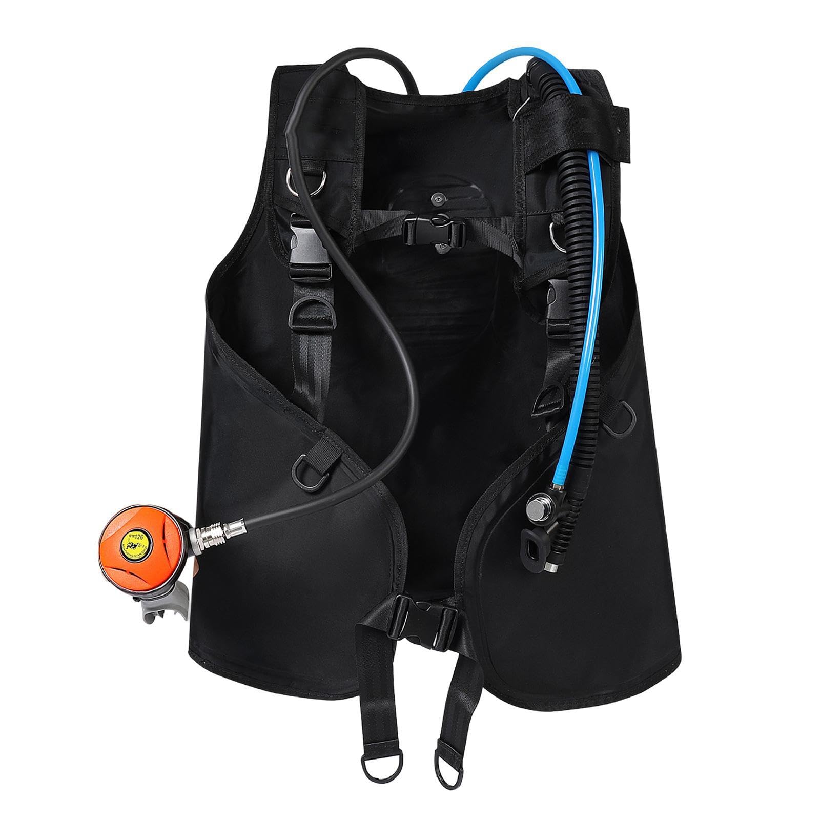 Gilet stabilisateur de plongée sous-Marine (50 cm x 110 cm) avec détendeur intégré. Idéal pour la plongée, Le Surf, Le Snorkeling et Les Sports Nautiques.