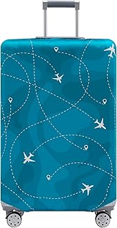 Travelkin Luggage Cover Washable Suitcase Cover Suitcase Protector Anti-scratch Suitcase cover Fits 18-32 Inch Luggage(M for 22-25 Inch Luggage)
