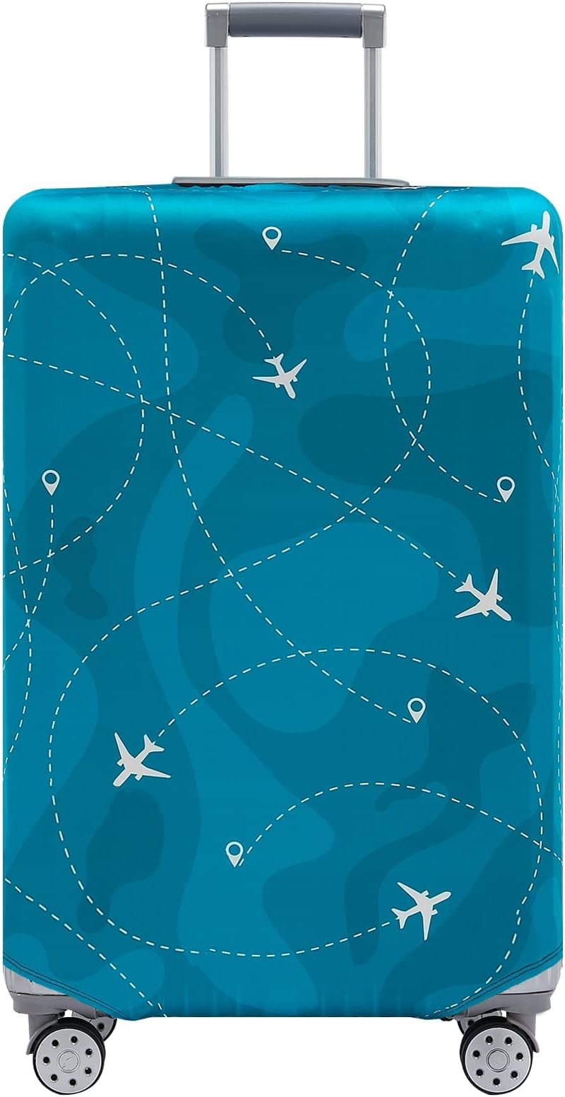 Travelkin Luggage Cover Washable Suitcase Cover Suitcase Protector Anti-scratch Suitcase cover Fits 18-32 Inch Luggage(M for 22-25 Inch Luggage)