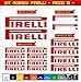 Adhésifs Stickers pegatina PIRELLI Moto Motorcycle cod. 0628 (Rosso cod. 031)