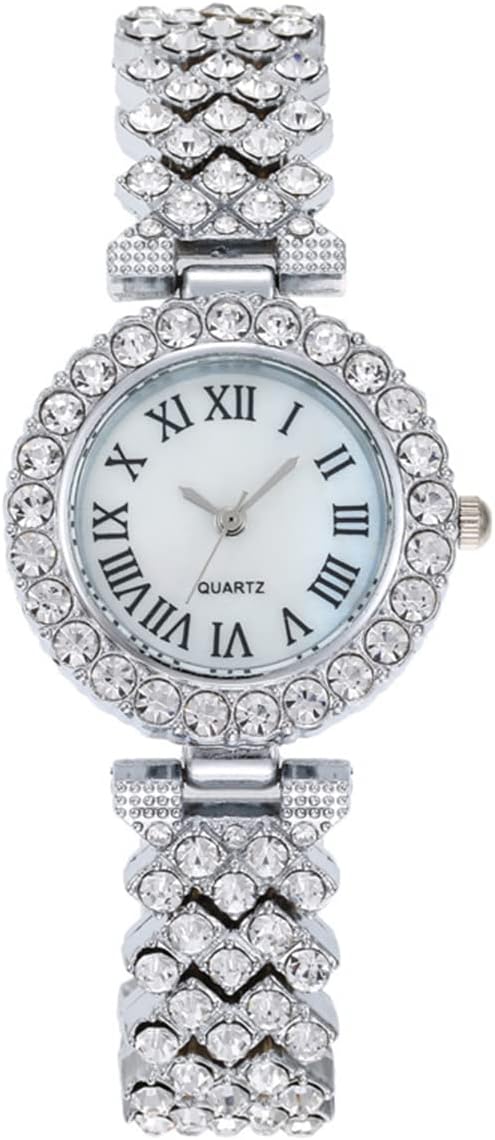 CHAKRA HEALING REIKI CHR Shiny Rhinestone Wristwatch for Women's Fashion Temperament Quartz Watch Clothing Accessories