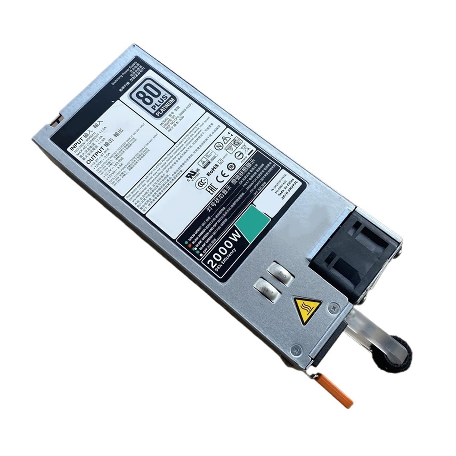 Alimentation 2000 W R740 R840 R940 D2000E-S0 MVP7C DPS-2000EB serveur