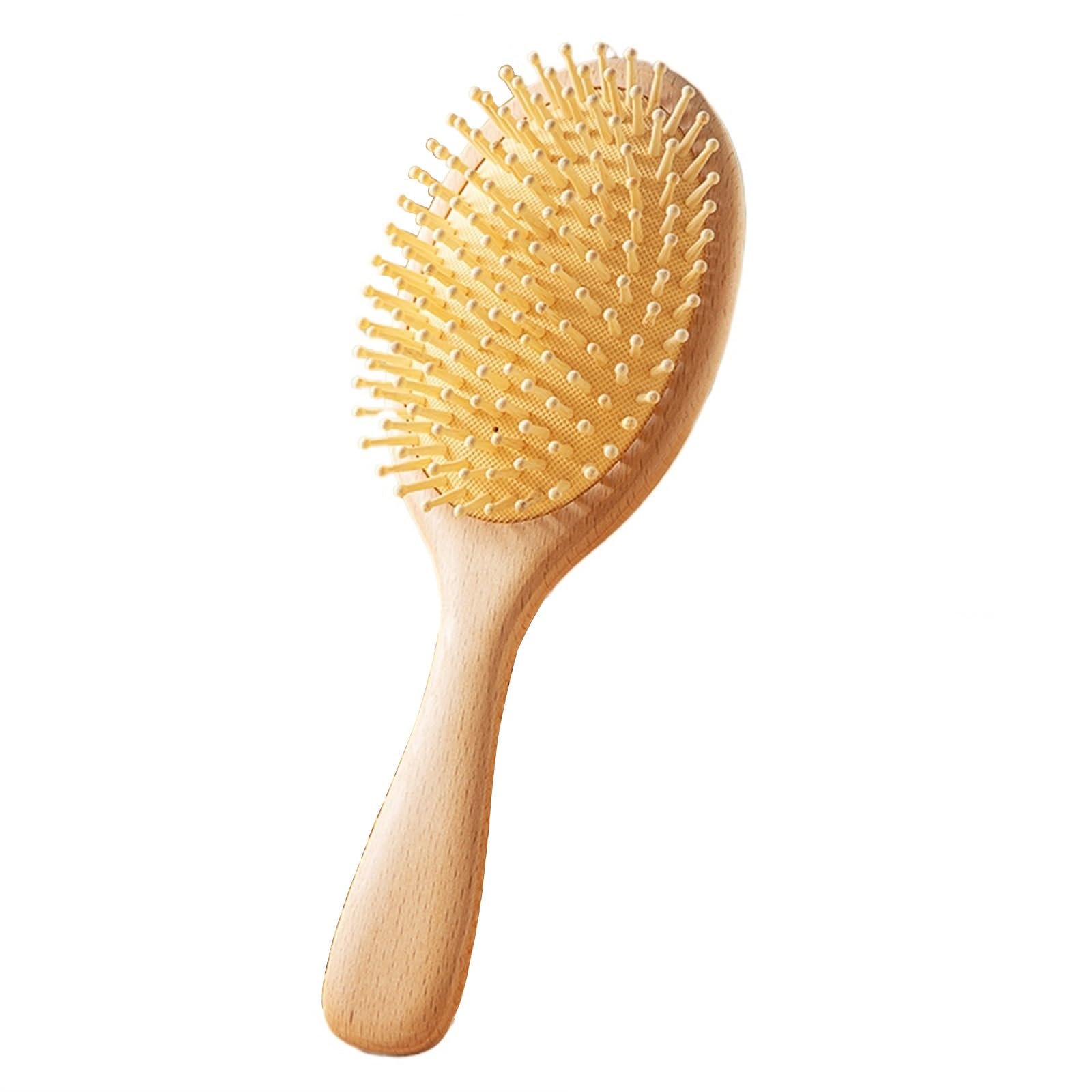 Spazzola per Capelli antistatica, Pettine massaggiante in Legno per Cuoio capelluto, Spazzola per Capelli con Cuscino d'Aria districante, Nodi e