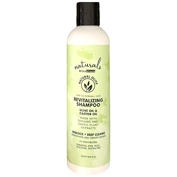 BioMiracle Revitalizing Shampoo with Olive Oil & Castor Oil - Organic Plant Extracts, pH Skin-Neutral, Removes Build-Up, Leaves Hair Soft & Tangle-Free - 8.45 fl oz.
