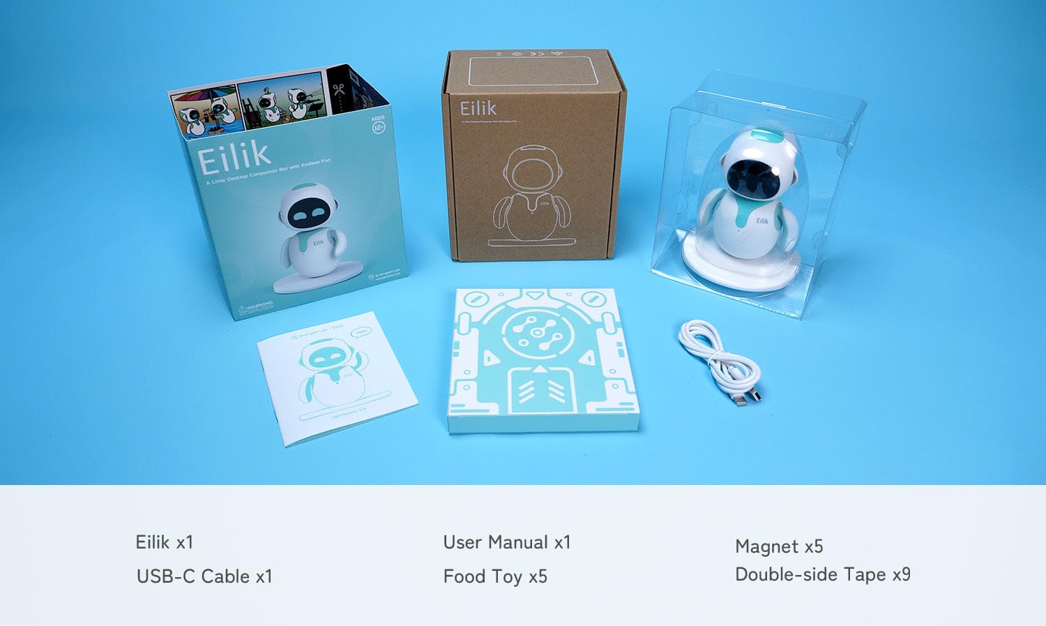 Buy Eilik Interactive Smart Desktop Robot - Multicolored Emotional