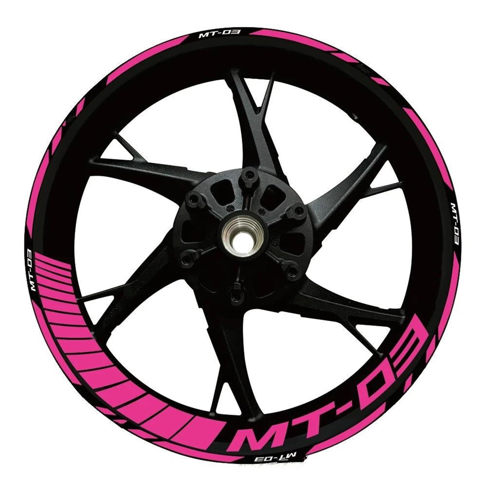 Piwine Style 16 Stickers Motorcycle Wheel Stickers Reflective Decorative Rim For Yamaha Mt-03 Mt 03 Mt03 2020-2022(Style 16)