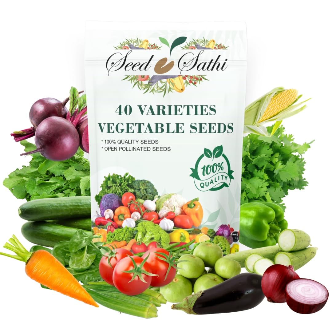 Seed Sathi 40+1(free) Variety Green Leafy Vegetable Seeds for Home