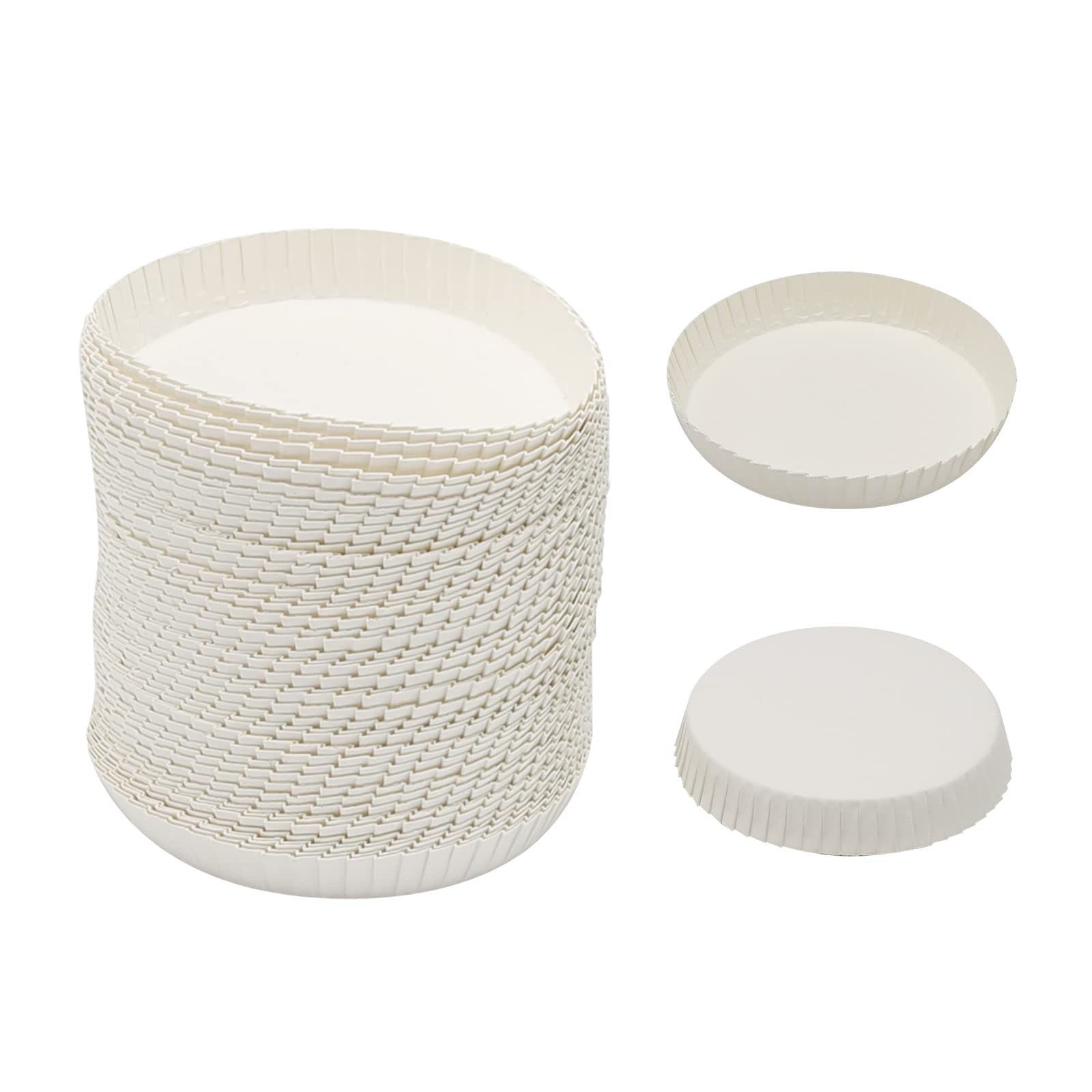 100pcs Disposable Cup Coverware 7.5 X 7.5cm Coffee Cup Drinking Lid Paper Cup Cap for Wedding/Parties//Kitchen (7.5 X 7.5cm)
