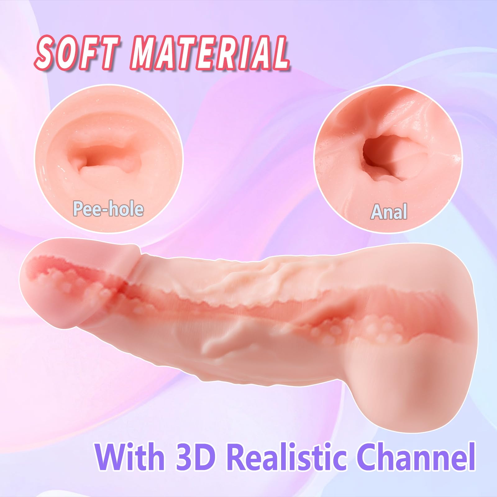 Amazon.com: Eterfore 2 in 1 Dildo Gay Sex Toy Male Masturbator with  Penetrable Pee-Hole and Anus, Lifelike Dildo Shape Pocket Pussy with Balls  and Vein, Sex Doll for Men Gay Couple :