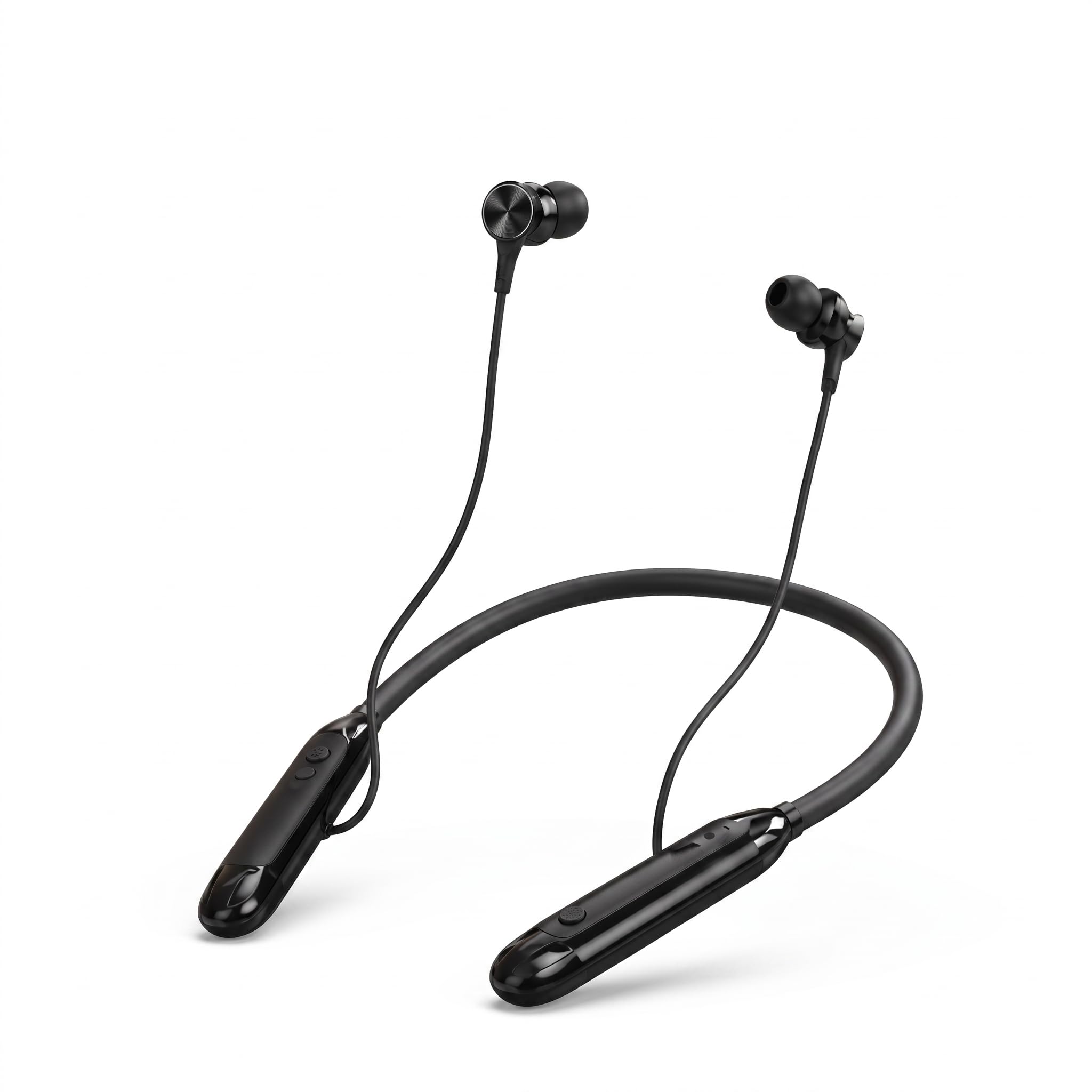 XOME 06 Bluetooth Wireless Neckband Earphones with 48 Hours Playtime, Type-C Fast Charging, Deep Bass, Magnetic Earbuds, HD Microphone-image-26