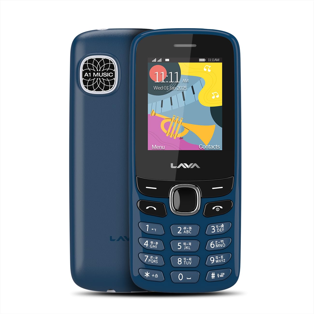 Lava A1 Music(Blue), Bluetooth Support, Smart AI Battery, Military Grade Certified,4 Days Battery Backup, Keypad Mobile-picture-46