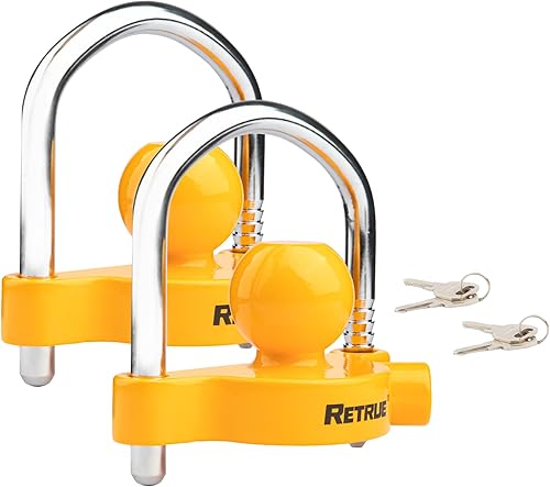 Miniatura 9 de Cerraduras universales de acoplamiento de enganche de bola para remolque para 1-78 pulgadas, 2 pulgadas, 2-516 pulgadas, acopladores de seguridad
