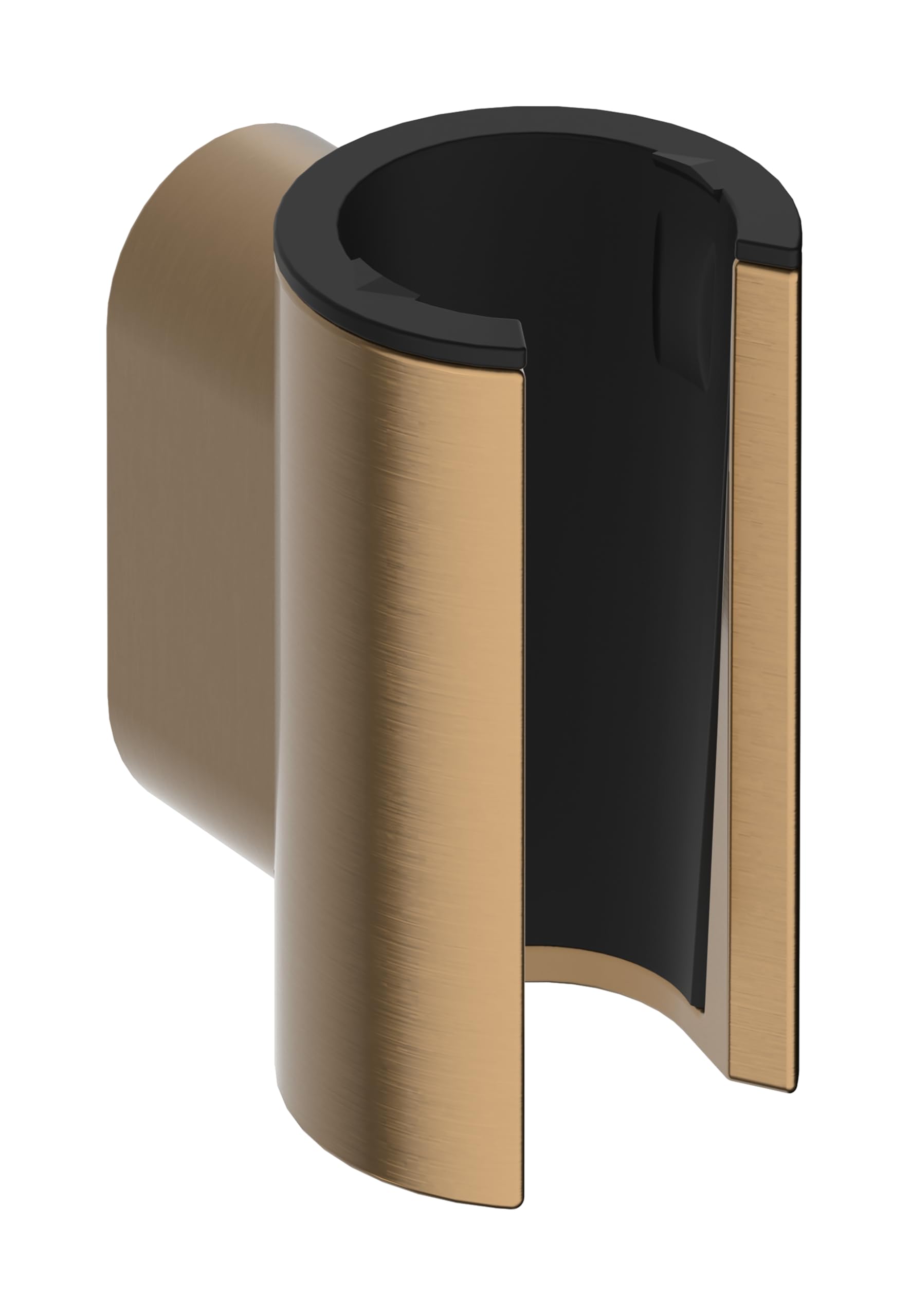 hansgrohe Porter Fine - Shower Head Holder, Shower Holder for Shower Hoses with conical nut, Brushed Bronze, 28885140