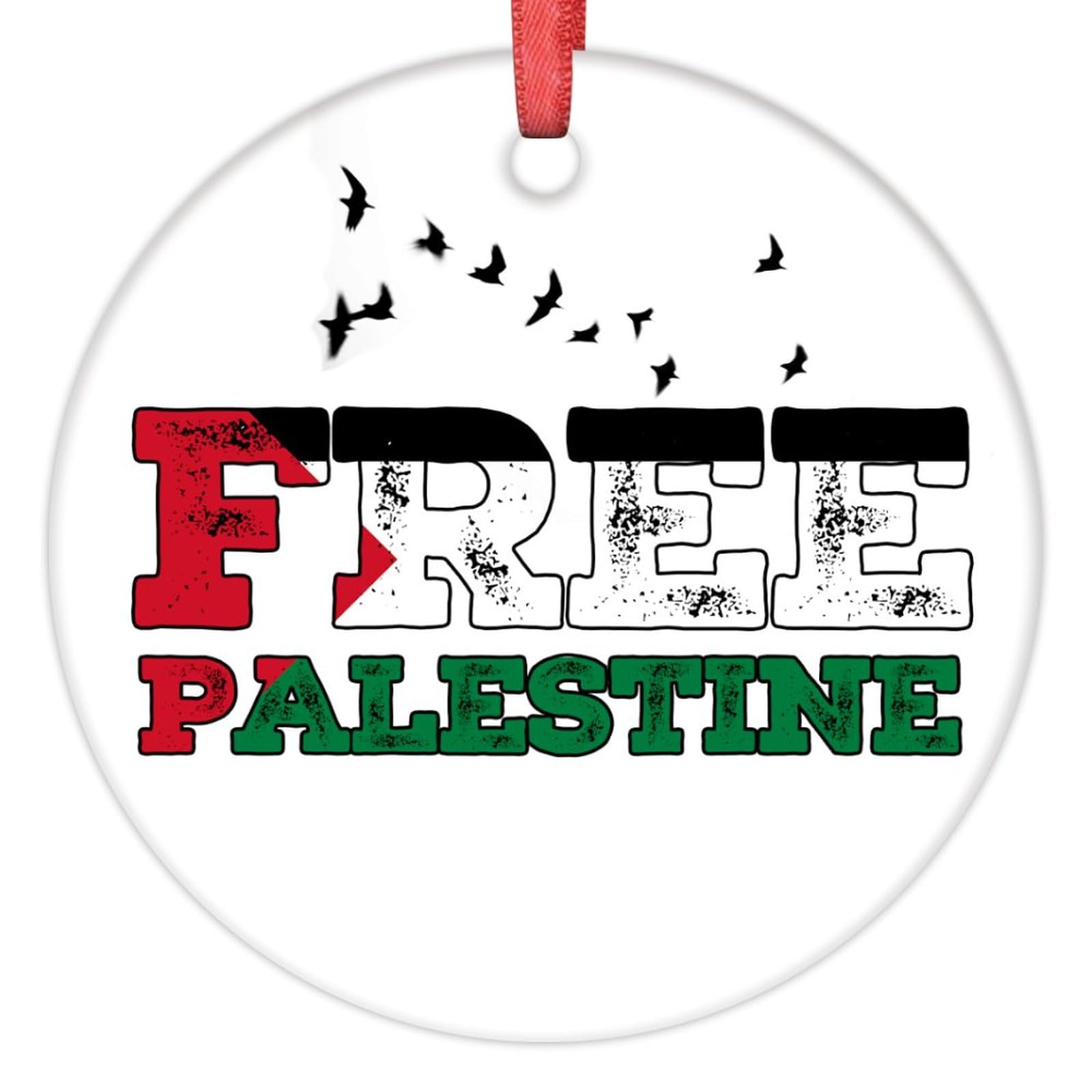 Lmmixee Palestine Flag Christmas Ornaments Free Palestine Ornaments For Christmas Trees Country City Souvenir Christmas Ornaments 2023 Holiday Christmas New Year Birthday Gifts