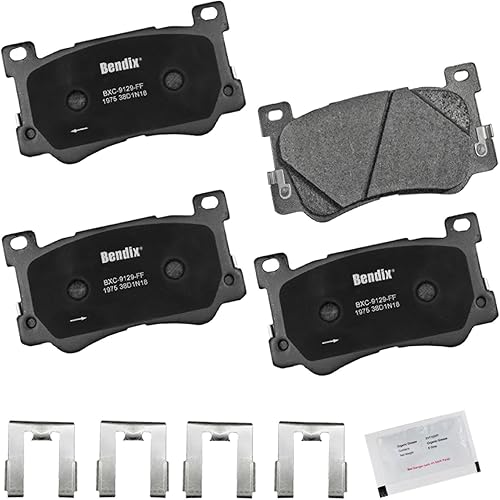 Vista 41 de Bendix Priority1 CFC1035 Pastillas de freno delanteras de cerámica para modelos seleccionados Chevrolet Aveo, Aveo5, Optra, Spark, Spark EV, Pontiac