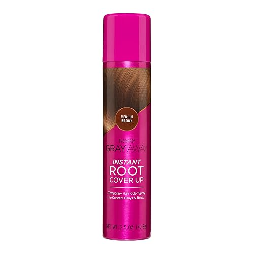 EVERPRO Gray Away Instant Root Cover Up Spray, Medium Brown