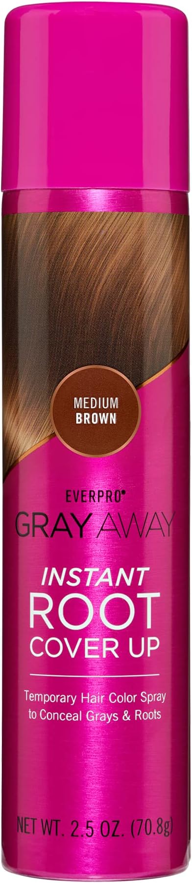 Gray Away Instant Root Cover Up Spray 2.5oz - Medium Brown