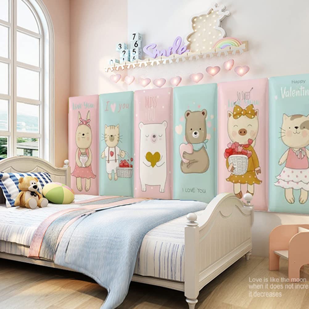 3D Anti-Collision Wall Stickers Naklejka ścienna antykolizyjna dla dzieci, wodoodporne samoprzylepne panele ścienne z PU, miękka ochrona tapicerowana do pokoju zabaw w tle domu dekoracyjnego