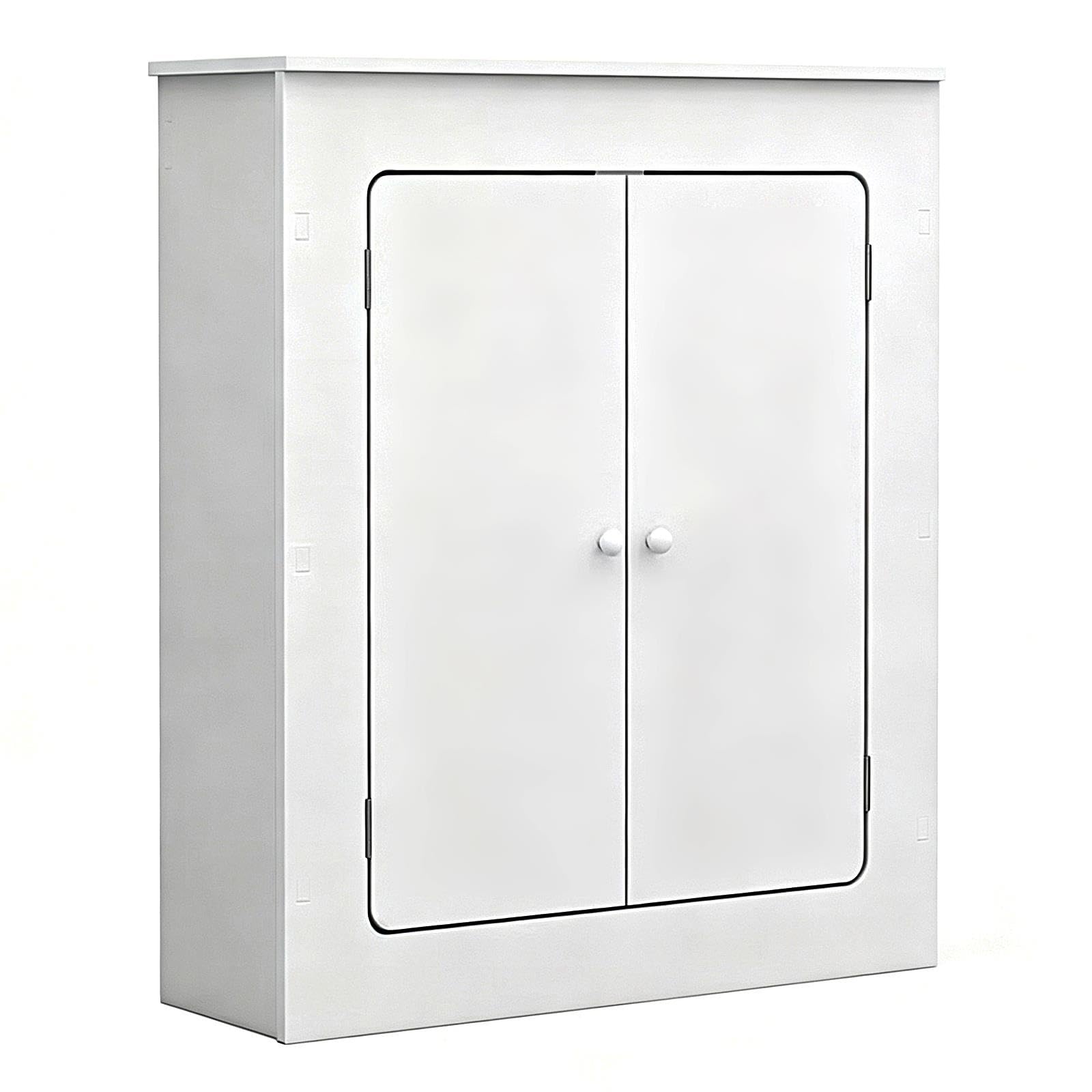 Copritermosifone Decorativo a 2 Ante Copri Termosifone Moderno Bianco