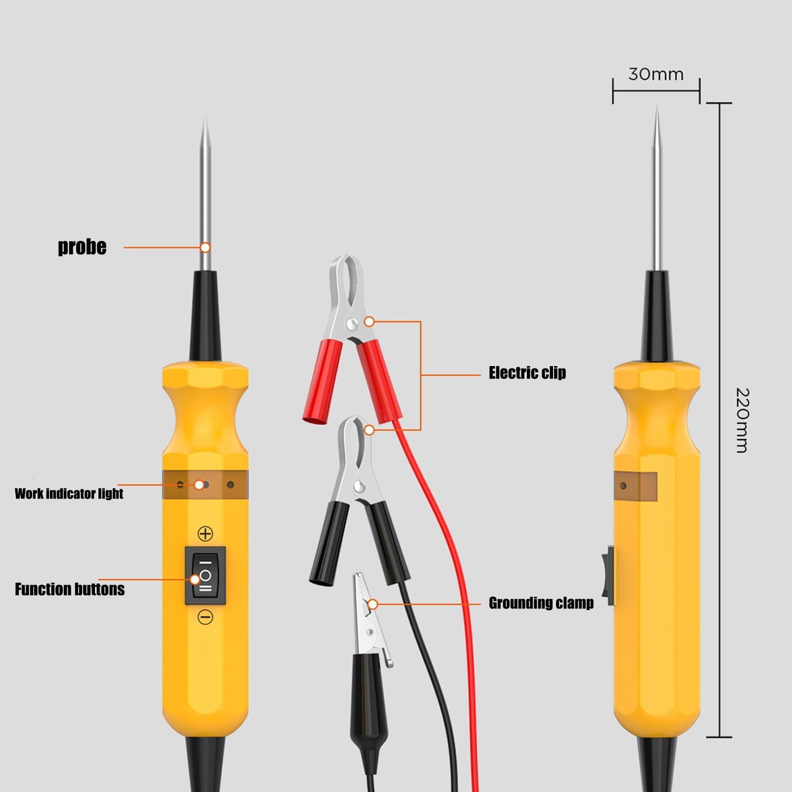 Tester Per Circuiti Autoveicoli Precisione multifunzione uso intensivo | Strumento Di Tracciamento Fusibili Auto Per riparazioni auto, officine, soccorso , ispezioni di routine e camion