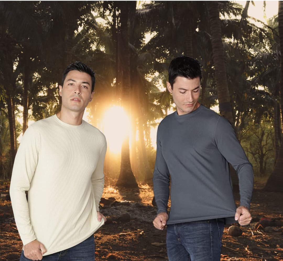 INGEAR Mens Loose Fit Shirt UPF Sun Shirts Everyday Long Sleeve T-Shirt Sun Protective Shirts for Mens (Black, Small) - Image 5