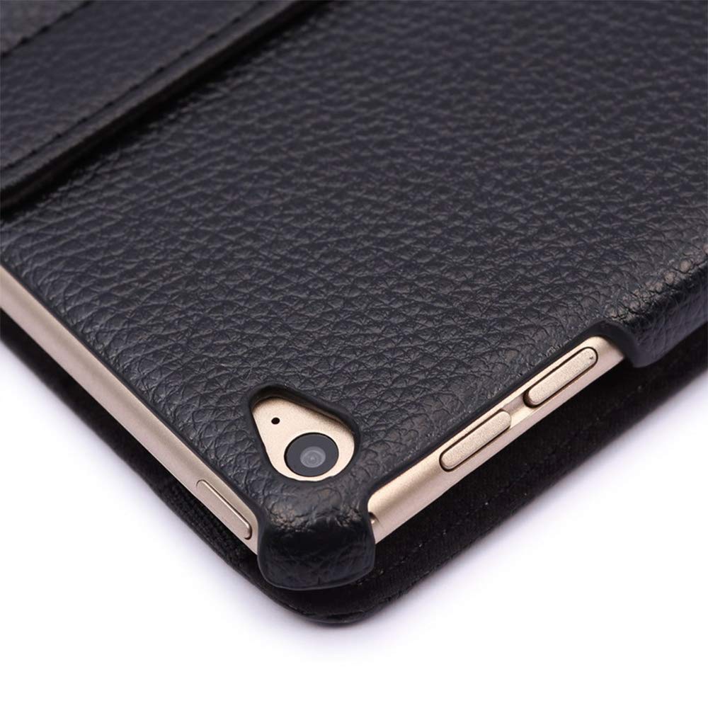 Custodia Subtel Per IPad Air 2 - Flip Cover Con Supporto E Chiusura Magnetica, Angoli Rinforzati, Colore Nero