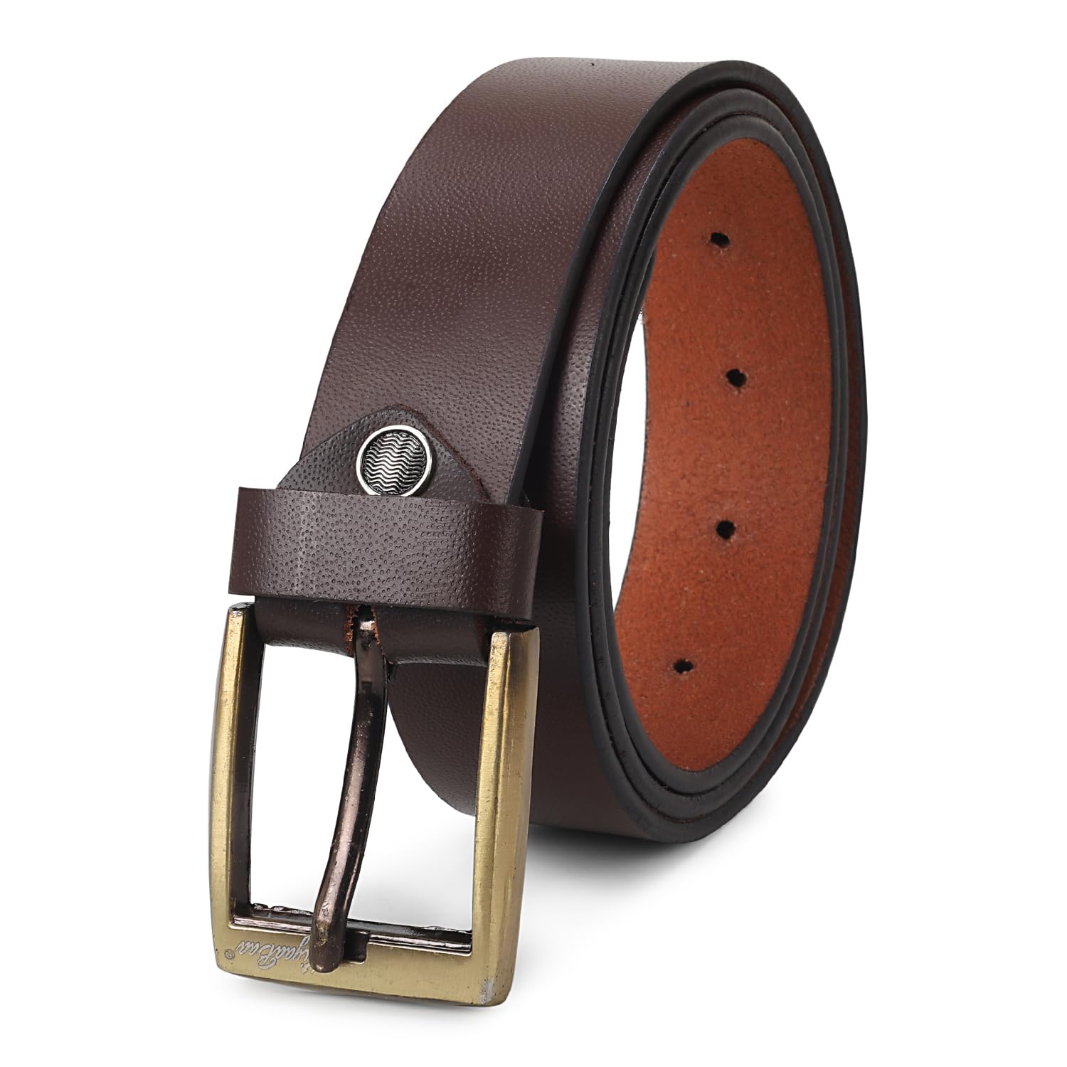 kiyaabaa Genuine Leather Belt for Men | Formal Pin Buckle Belt | Adjustable Dress Belt for Office, Casual & Bussiness, 1.3" Waist Belt Strap-picture-51