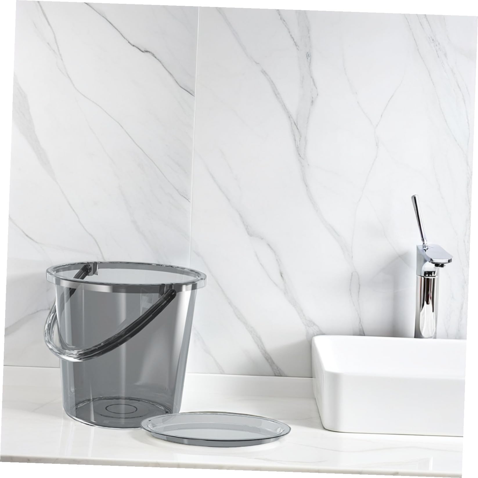 Alipis Cubo de Gran Capacidad de Plástico con Asa Hogar Cubo de Agua Multiusos para Jardinería y Limpieza Baño o Cocina