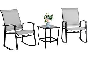 Vongrasig 3 Piezas Sillas para Patio y Jardín en Oferta - Juego...