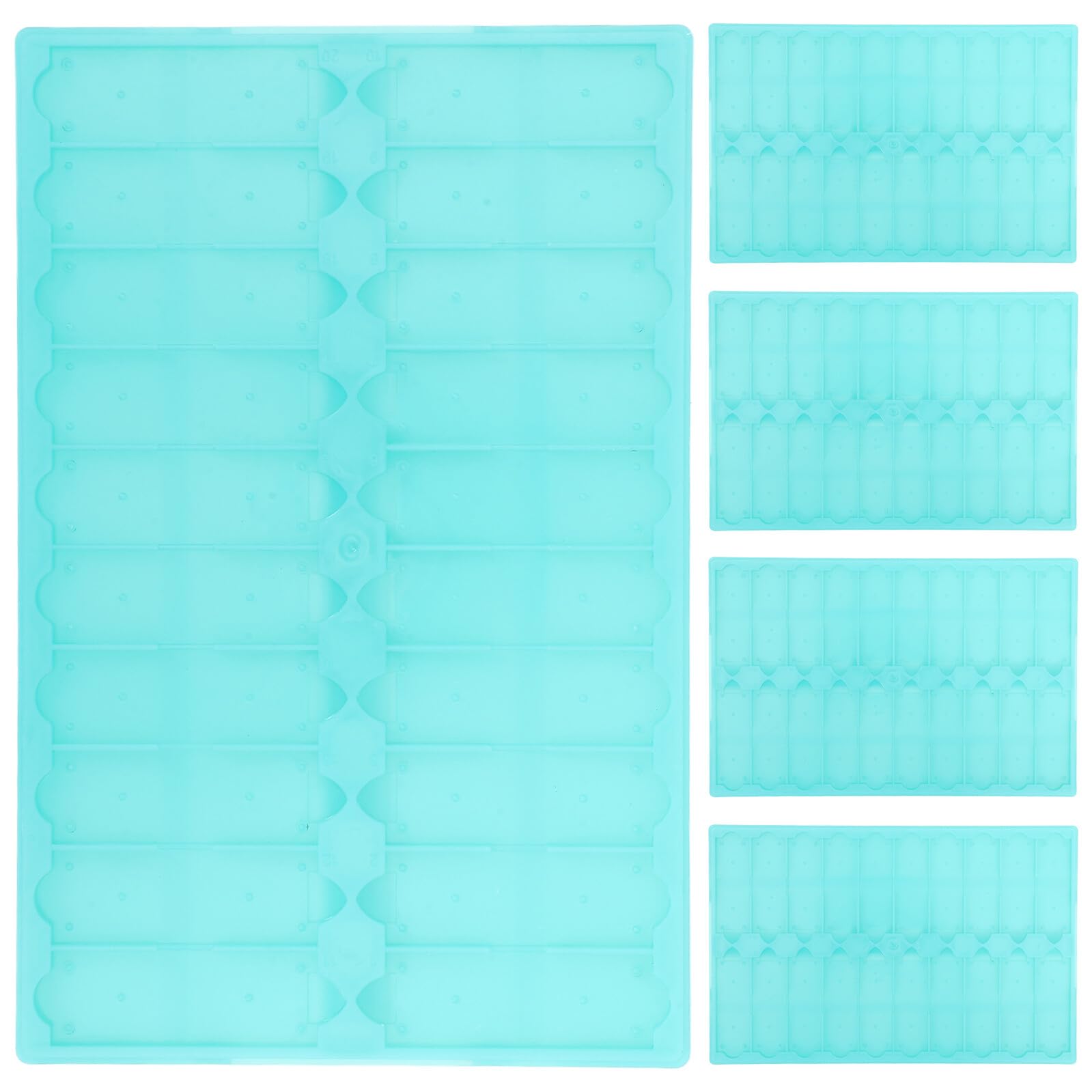 POPETPOP Soporte Diseño Ahorrador de Espacio de Plástico Verde y Experimentos de Diapositivas de Almacenamiento y Fácil Limpieza para Observación Celular Pack de 5 para Laboratorio