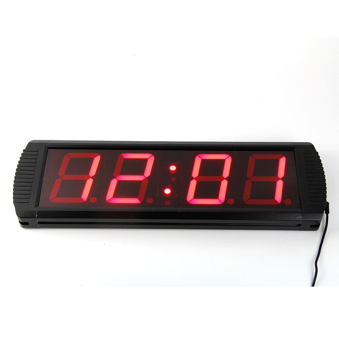 AZOOU Large 4-inch LED Red Digital Clock with Count Down/Up Timer Red Color