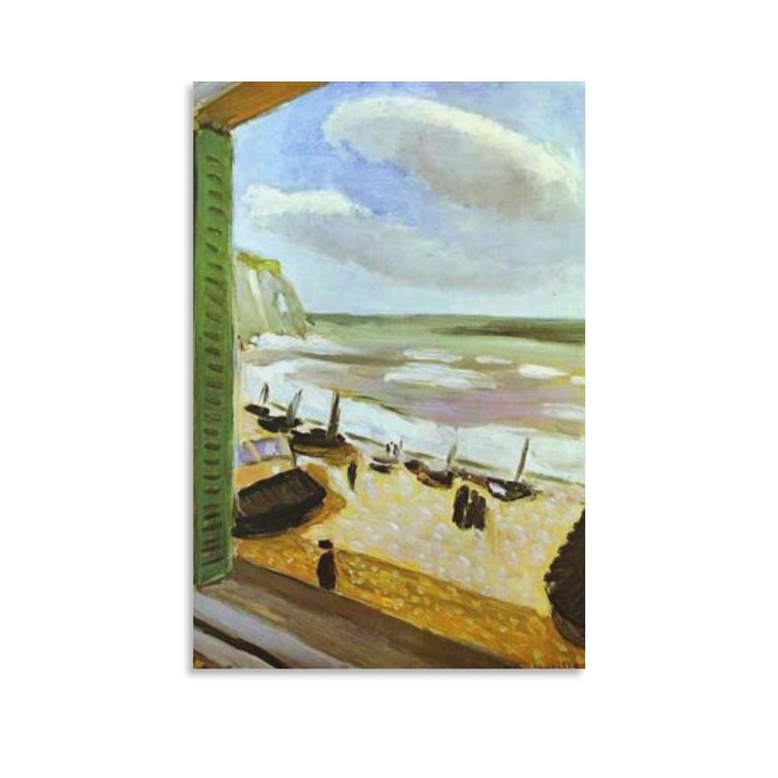 SXDMOUBK Henri Matisse Open Window at Collioure Print - Famous Painting Poster Decorative Canvas Wall Art Living Room Bedroom 20x30inch(50x75cm)