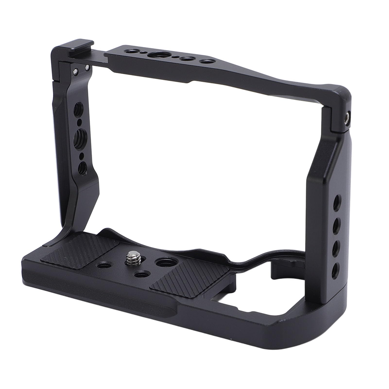 XUMIUZIY Gabbia in Lega di Alluminio per Fotocamera ZV E10II, Compatibile | Gabbia per videocamera con piastra QR tipo Arca, fori per viti da 1/4\" e 3/8\", per stabilizzatore RS2 RS3 RS4