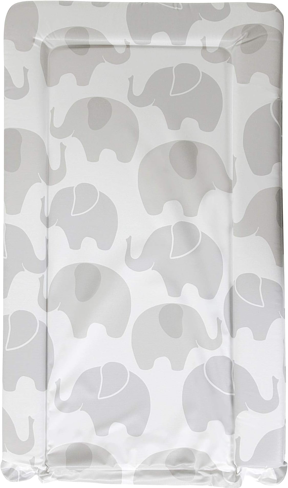 Babycurls Baby Changing Mat with Foam Raised Soft Edges for Babies from Birth Upwards Wipe Clean and Waterproof Nappy Change Pad 76 x 45cm (Elephant Love)