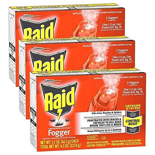 Raid Deep Reach Fogger 4.5 Ounce (Pack of 3)