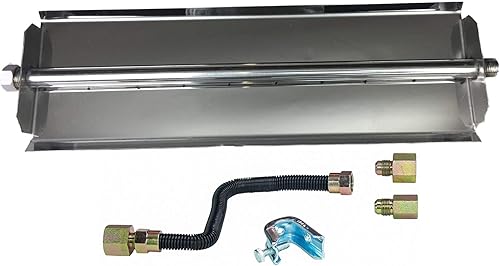 Miniatura 6 de Quemador de gas lineal de 36 pulgadas con kit de conexión completo, quemador de chimenea hecho de acero inoxidable, diseñado para chimenea LP o