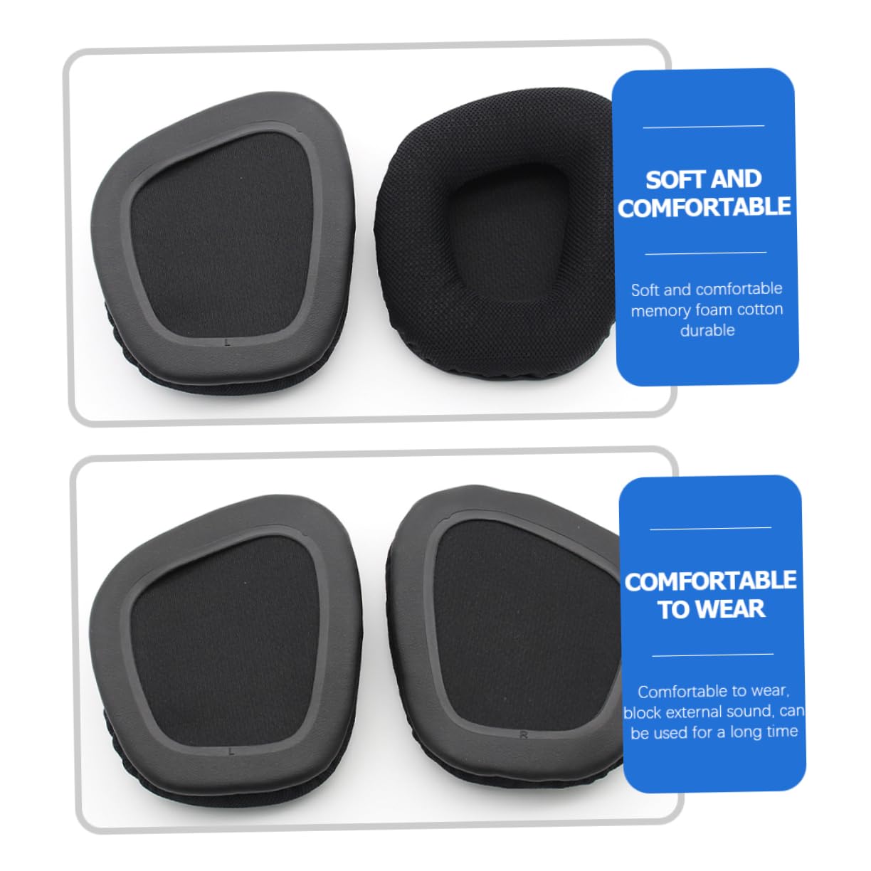 DOITOOL 4 Pares Fundas para Auriculares Orejeras Cubierta de Auriculares Almohadillas para Auriculares reemplazar Almohadillas para Orejas Caso de Auriculares Profesional