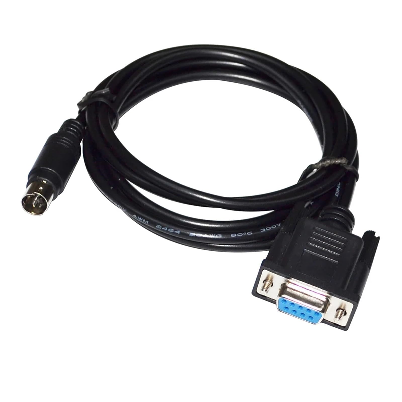 ATUUKOPC RS232 D-SUB 9P DB9 to MINI DIN 5PIN MD5 Converter PLC Programming Cable(5m)