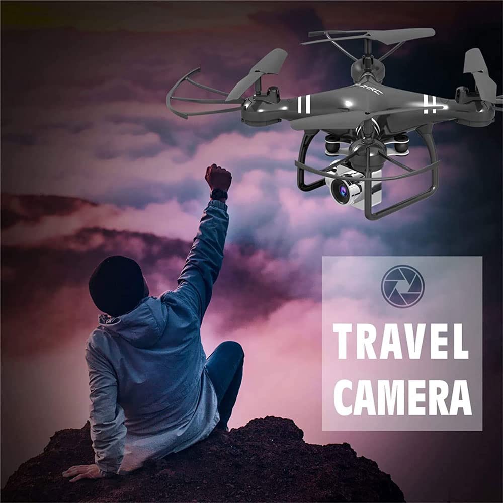 Remote Control RC Drone Airplane Selfie Quadcopter with 4K HD Camera Quadcopter Drones with Camera for Beginners Adults (White)