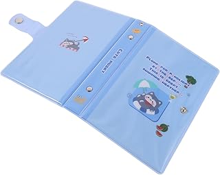 TOYANDONA Clipes De Fichário Caderno Fichário Fichário Recarregável Capa De Fichário Bloco De Notas Capa Planejador Fichário Capa Fichários Escudo Desenhos Animados Livreto De Folhas