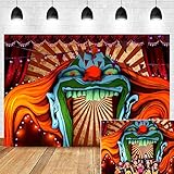 Scary Haunted House Entrance Photography Backdrop Halloween Birthday Party Decorations Vinyl 7x5ft Evil Circus Giant Carnival Photo Background Photo Booth Studio Props Banner Supplies
