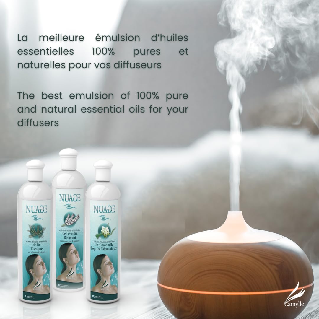 Camylle Nuage Polynésie Huiles Essentielles Diffuseurs Ultrasons Régénérant 250ml
