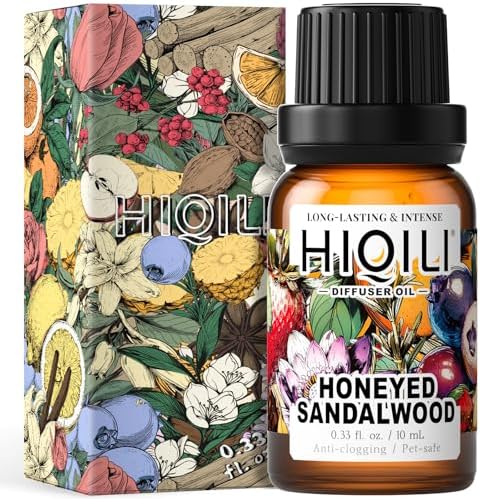 HIQILI Honeyed Sandalwood Diffuser Oil for Car Air
