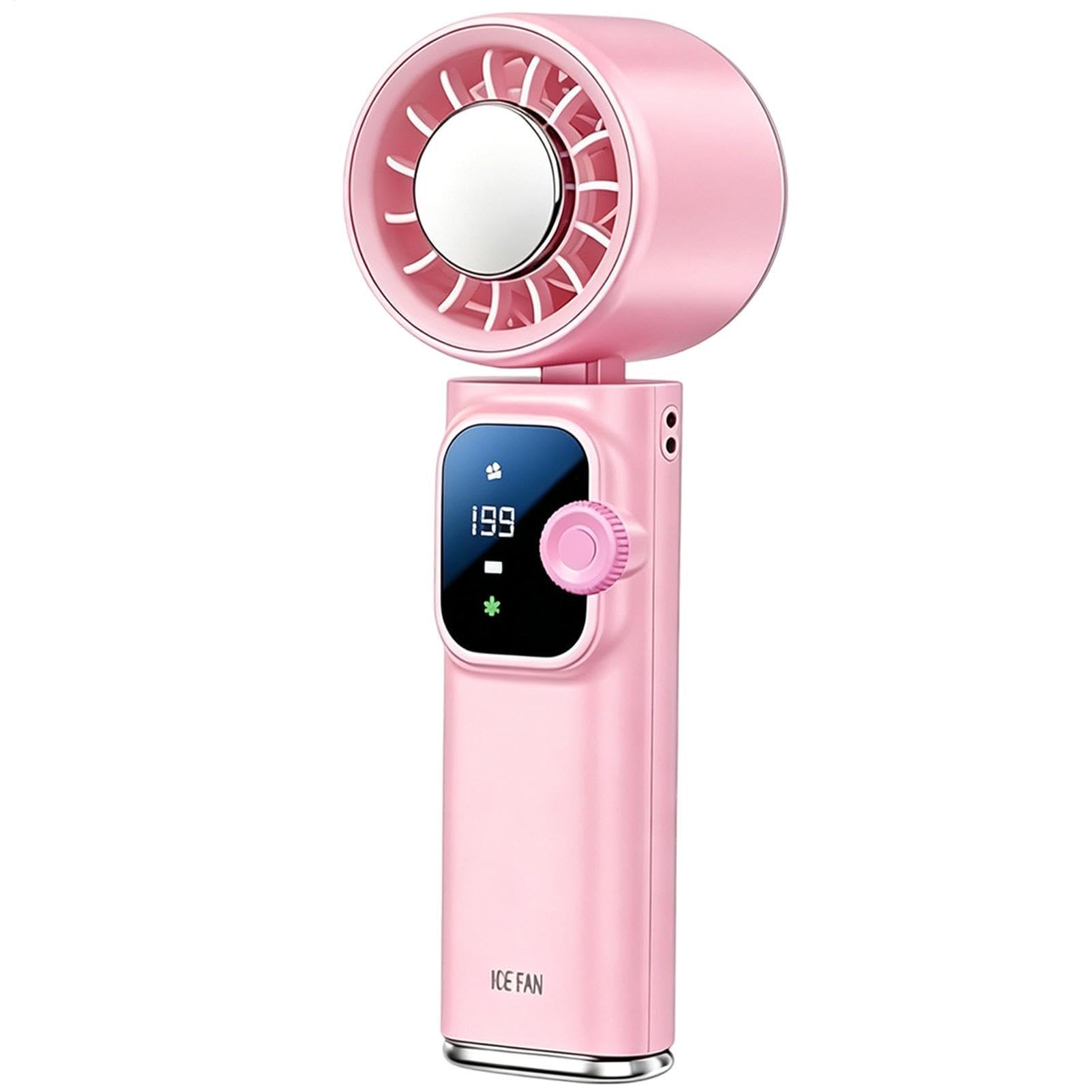 Ventilatore Personale 199 Velocità 4000mAh Ricaricabile A Basso Rumore | Ventilatore Tascabile Per Esterno Interno Casa Ufficio Viaggio Campeggio Vacanze Al Mare