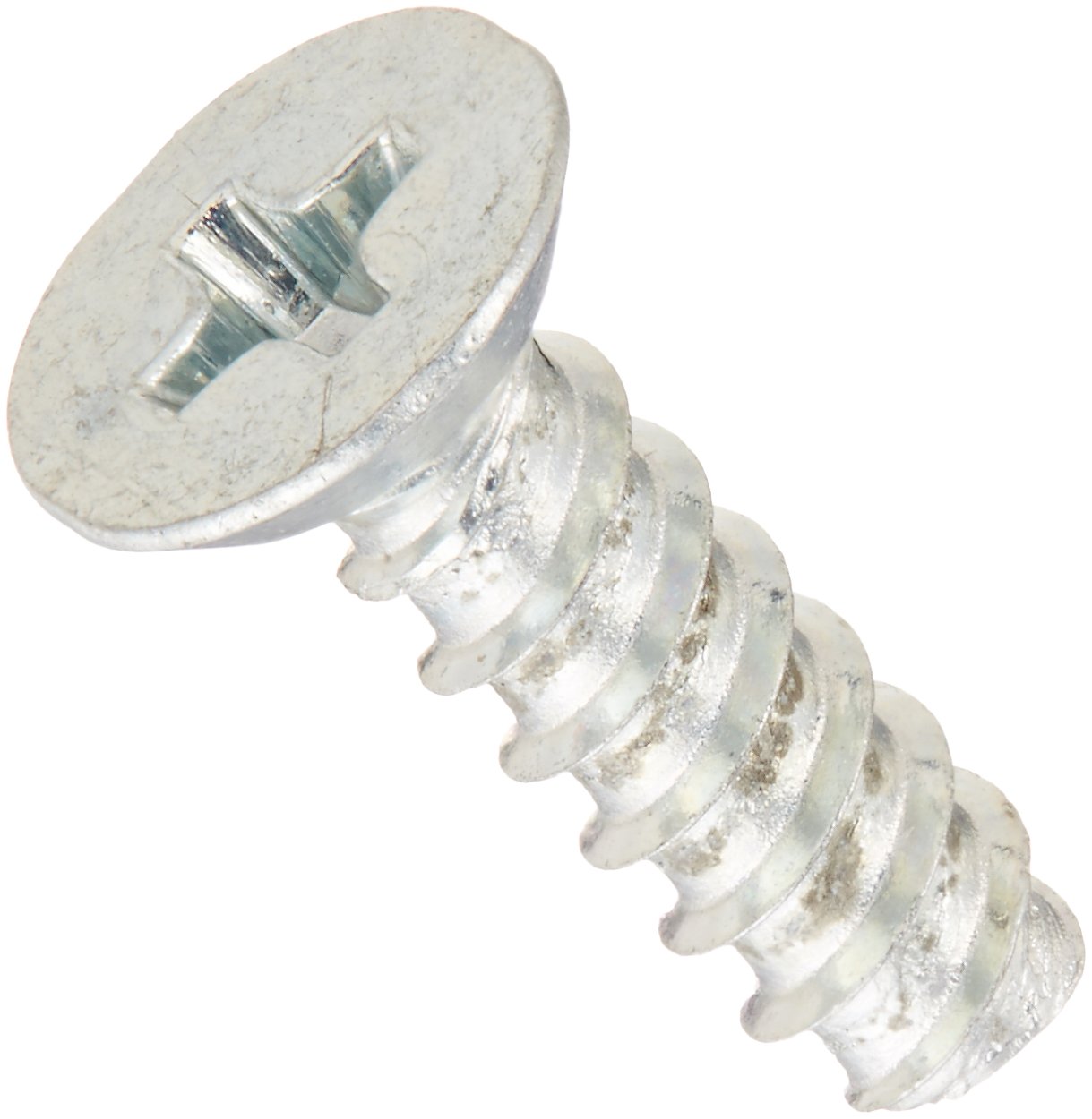 Steel Thread Rolling Screw for Plastic, Zinc Plated, 82 Degree Flat Undercut Head, Phillips