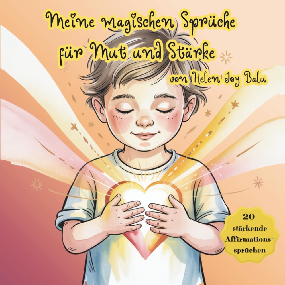 Meine magischen Sprüche für Mut und Stärke: Affirmation für Kinder, Mut, Selbstvertrauen, Achtsamkeit, innere Stärke, positive Gedanken, Gefühle verstehen und Selbstliebe mitgeben.