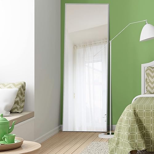Miniatura 8 de Natsukage - Espejo de 64 x 21 pulgadas espejo de cuerpo completo espejo de pared para colocar de pie colgado o apoyado contra la pared con marco de