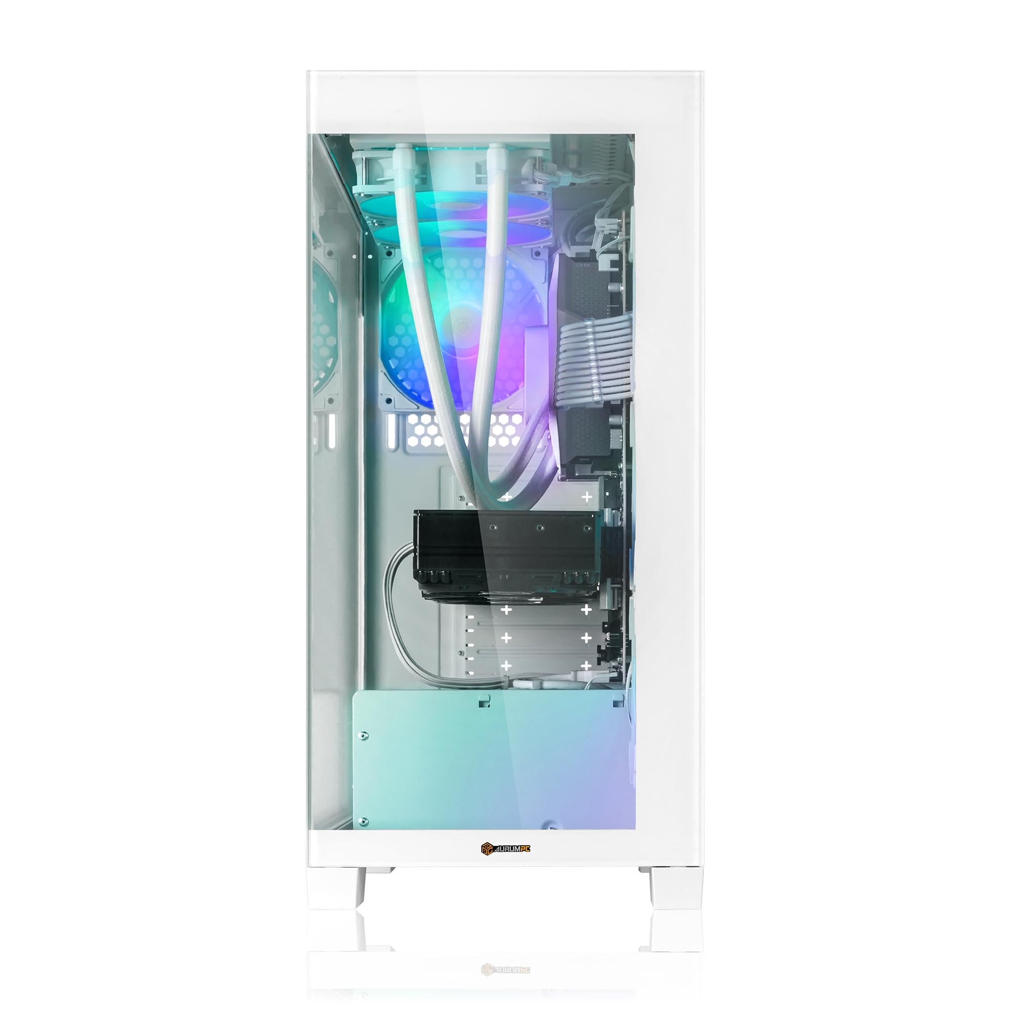 Aurum White Gaming PC Intel Core i9-12900KF • GeForce RTX5060Ti 16GB • 32GB DDR4 • 1000GB M.2 SSD • Windows 11 • Wasserkühlung • WLAN • Gamer PC Computer Gaming Rechner